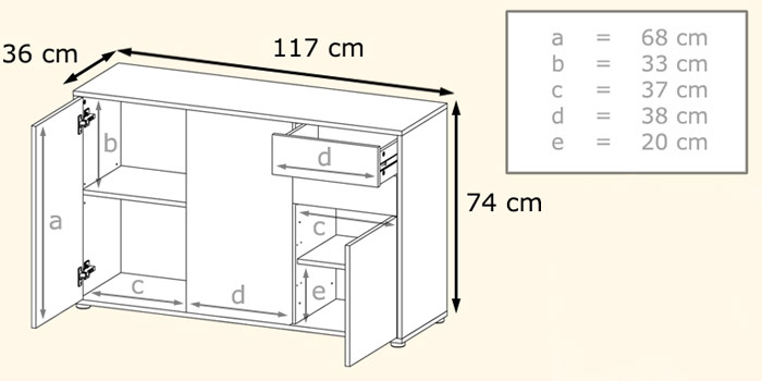 Commode design Babou